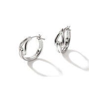 JOHN HARDY Surf Sterling Silver Medium Hoop Earrings